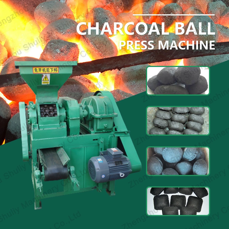 China Coal Charcoal Pillow Ball Briquetting Making Machine Large Charcoal Briquette Press Machine Roll Making Machine Price